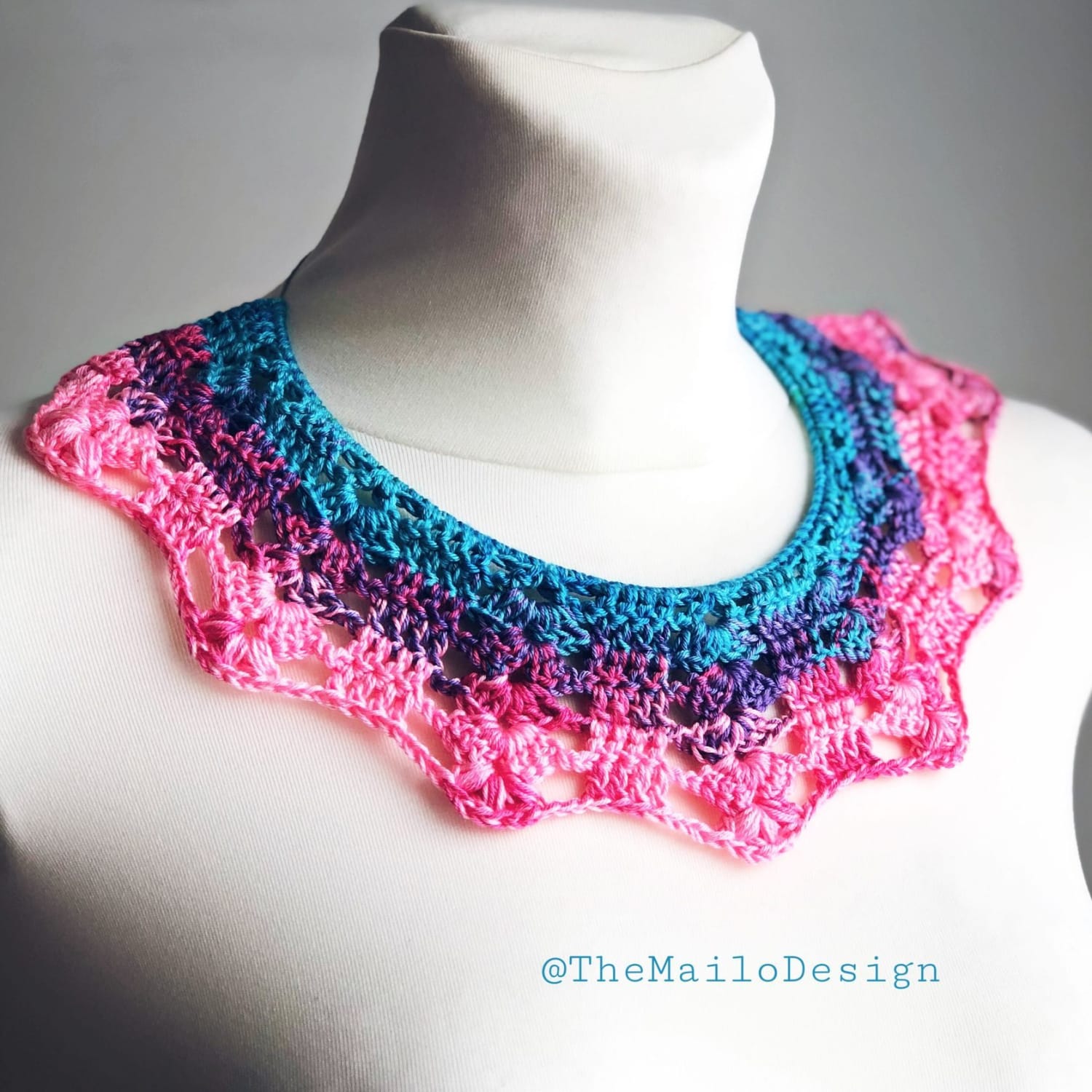 Crochet Necklace patterns - TheMailoDesign