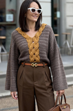 Crochet Pattern - Serena Cable Sweater (English + Spanish)