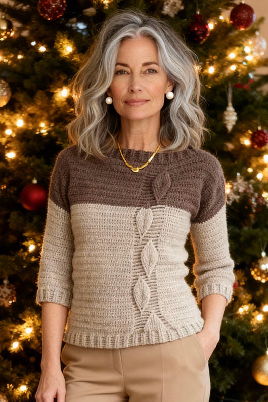 Crochet Pattern - Leaf Sweater (English+Spanish)