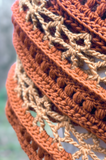 Crochet Pattern - Lacewood Scarf (English + Spanish)