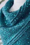 Crochet Pattern - Deep Lagoon Shawl (English + Spanish)