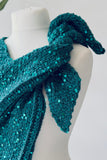 Crochet Pattern - Deep Lagoon Shawl (English + Spanish)