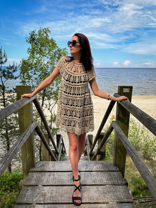 Crochet Pattern - Sicilia Dress / Patrón de crochet - Vestido Sicilia (English+Spanish)