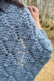 Crochet Pattern - Diamond Tears Cardigan (English + Spanish)
