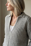Crochet Pattern - Evelyn Rib Sweater (English+Spanish)