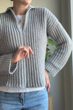 Crochet Pattern - Evelyn Rib Sweater (English+Spanish)