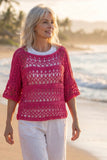 Crochet Pattern - Sunset Bloom Top (English+Spanish)