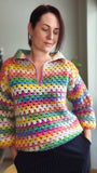 Crochet Pattern - Mocktaily Sweater (English+Spanish)