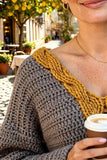 Crochet Pattern - Serena Cable Sweater (English + Spanish)