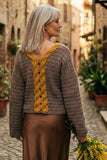 Crochet Pattern - Serena Cable Sweater (English + Spanish)