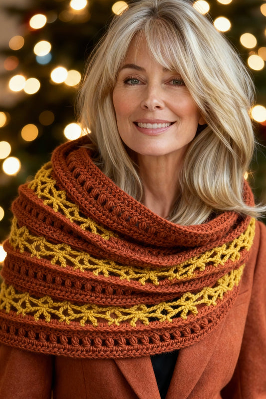 Crochet Pattern - Lacewood Scarf