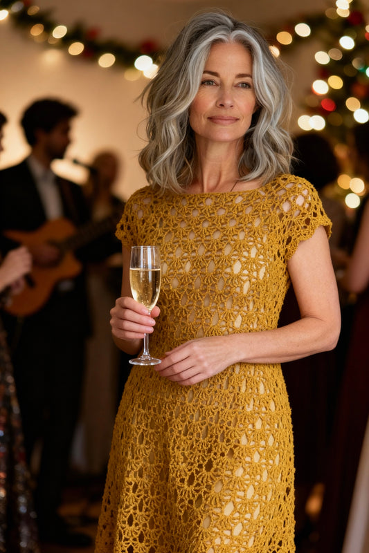 Crochet Pattern - Sienna Lace Dress (English+Spanish)