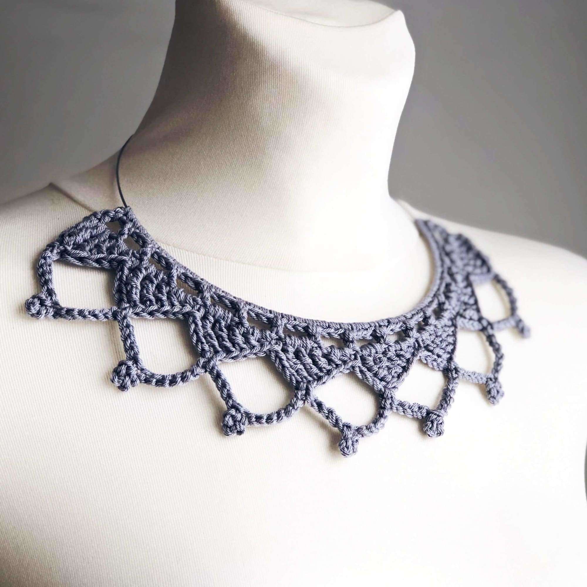 Crochet Necklace Pattern - Set of 3 Patterns - TheMailoDesign - Crochet Pattern Bundle - TheMailoDesign