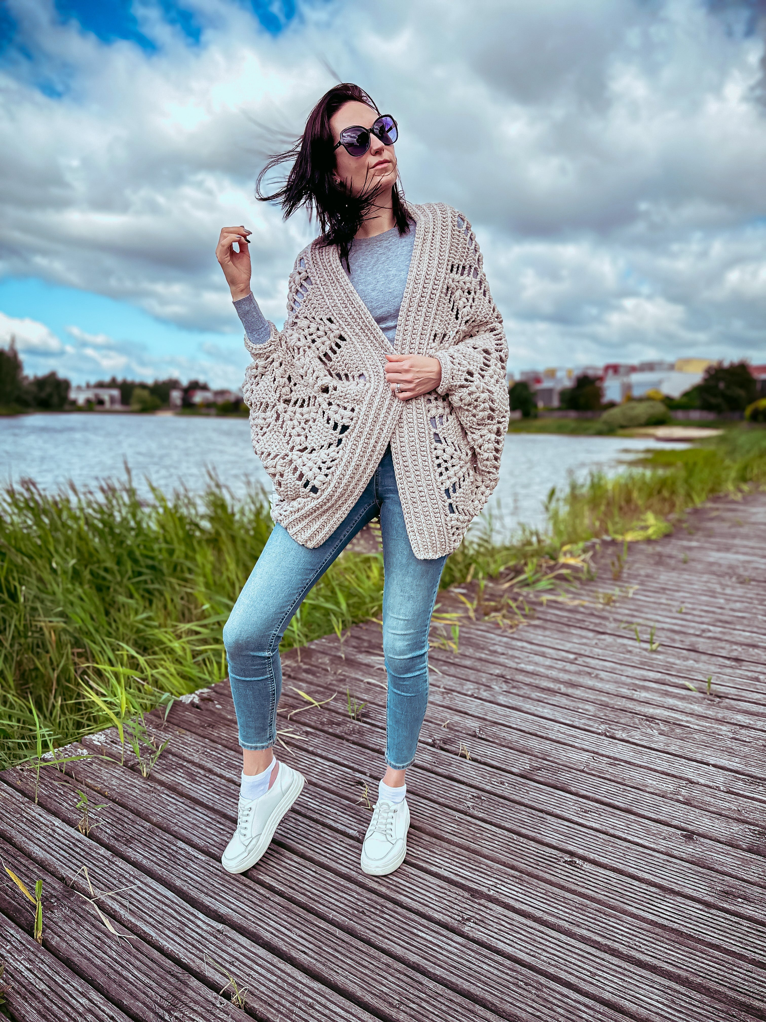 Crochet Pattern - Diamond Tears Cardigan - TheMailoDesign - Sweaters, Cardigans & Capes - TheMailoDesign