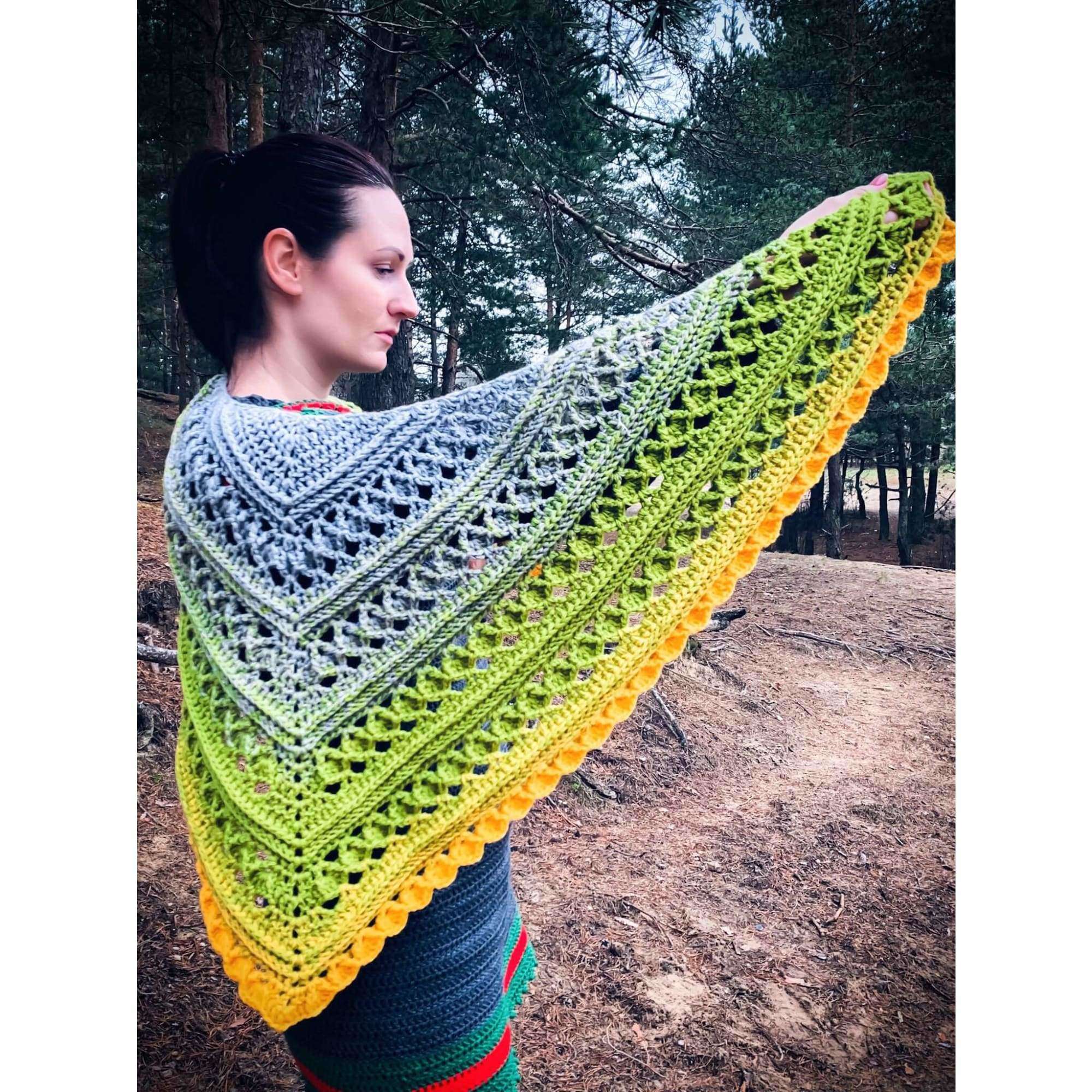 Crochet Pattern - Into The Mystic Shawl - TheMailoDesign - Scarves & Shawls - TheMailoDesign