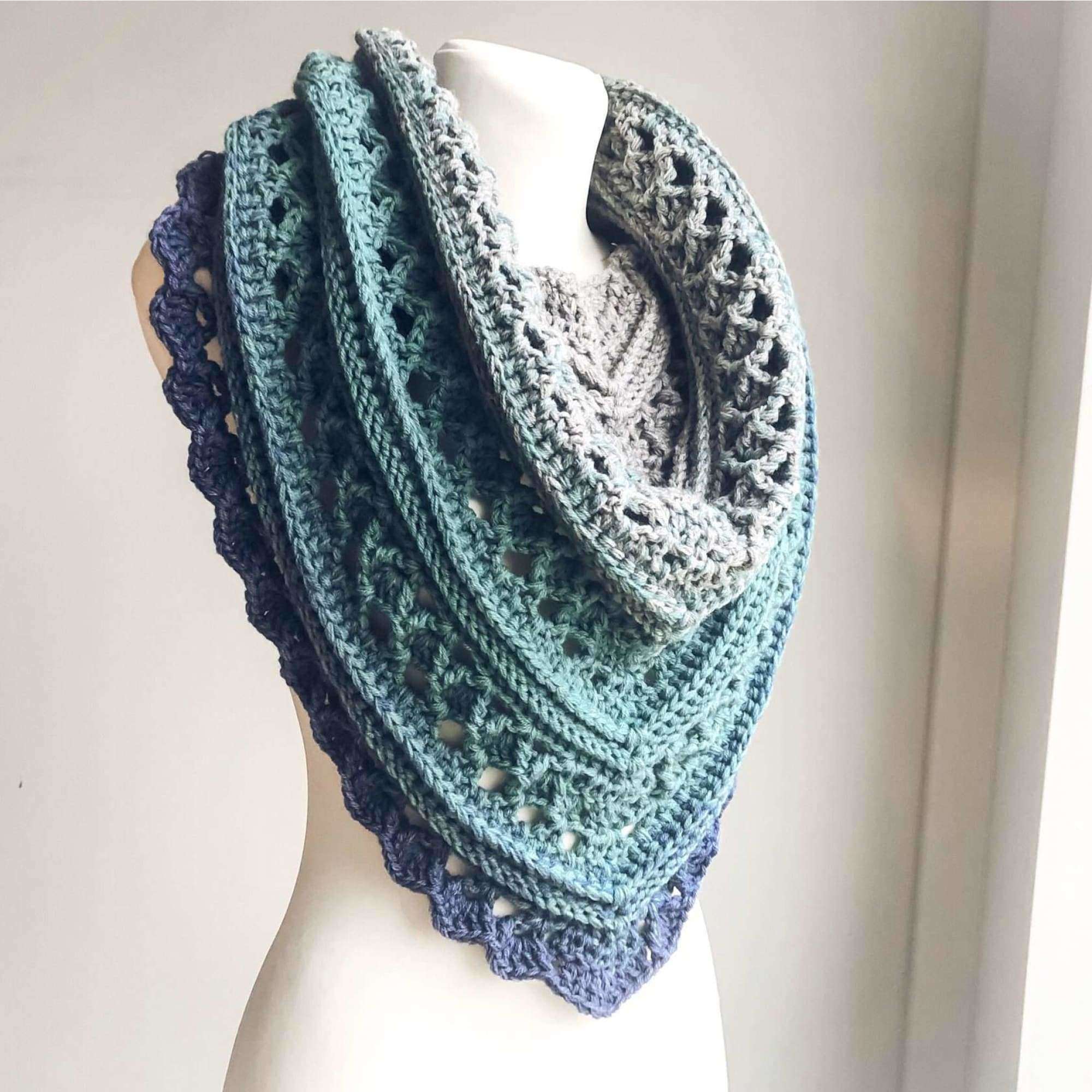 Crochet Pattern - Into The Mystic Shawl - TheMailoDesign - Scarves & Shawls - TheMailoDesign