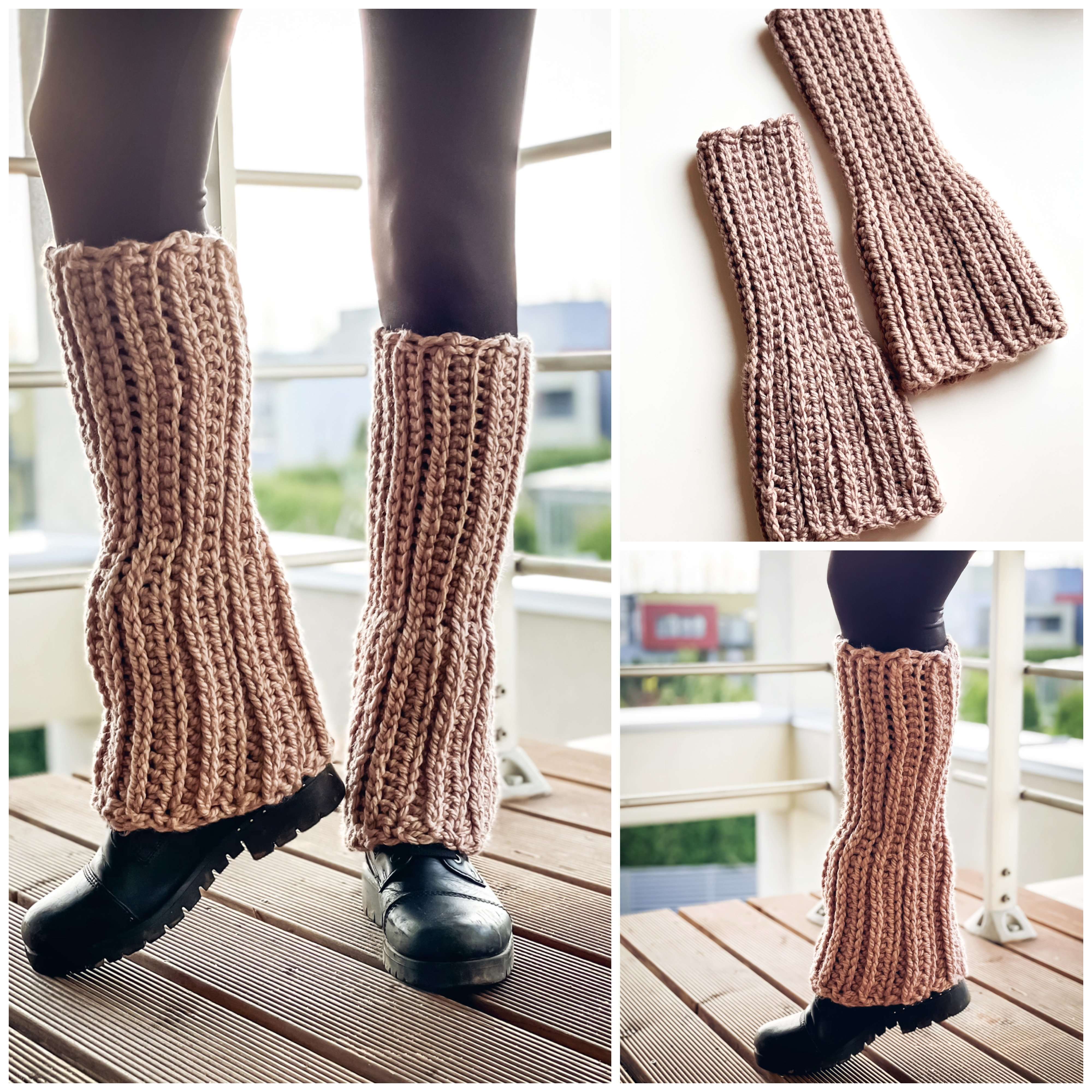 Crochet Pattern Knit Look Boot Cuffs – TheMailoDesign