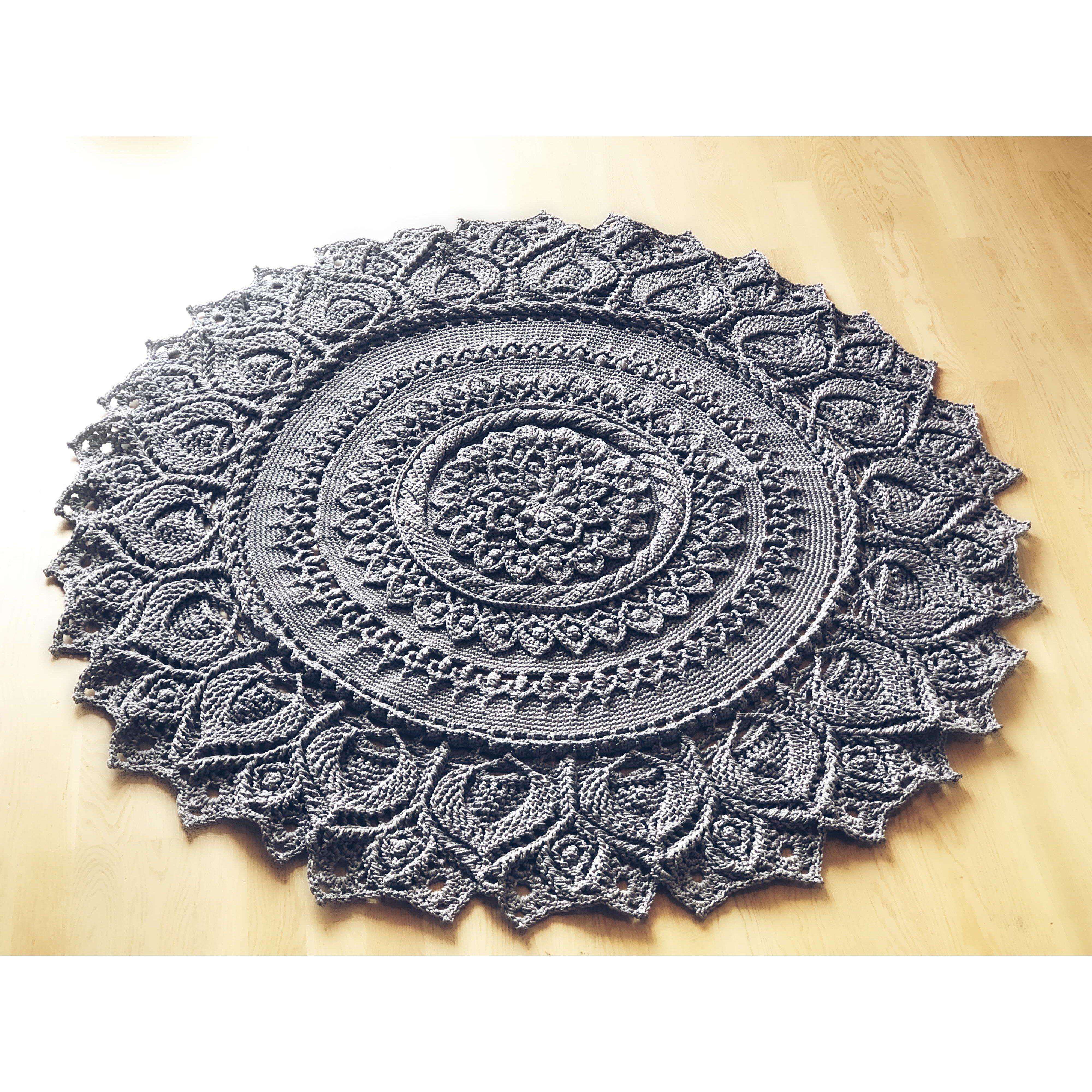 Crochet Rug - Leaves - TheMailoDesign - Rugs - TheMailoDesign