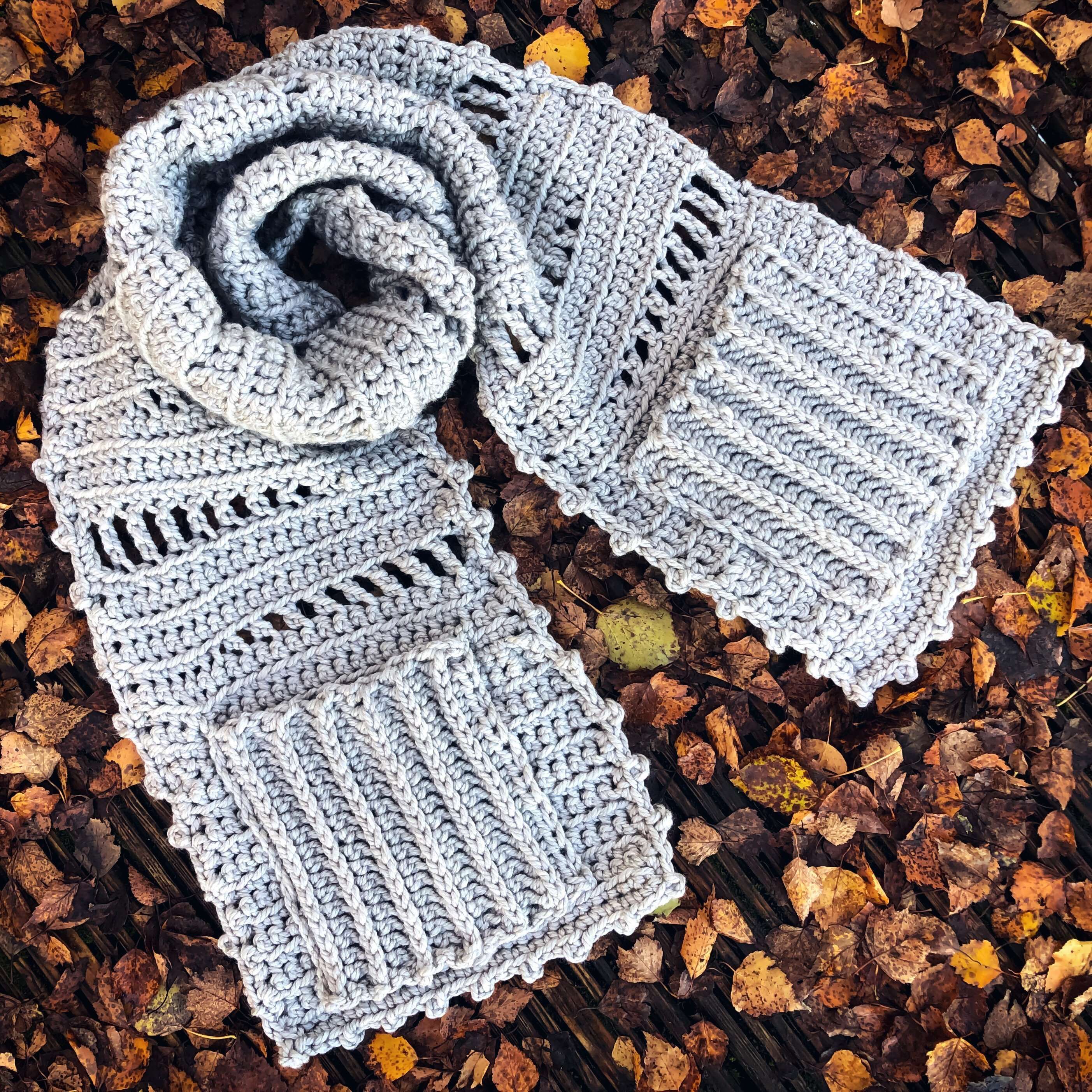 Easy Crochet Pattern - Lynette Pocket Scarf Shawl - TheMailoDesign - Scarves & Shawls - TheMailoDesign