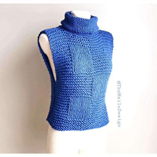 Knitting Pattern - Rocky Sweater Vest - TheMailoDesign - Knitting Tops, Shrugs & Wraps - TheMailoDesign