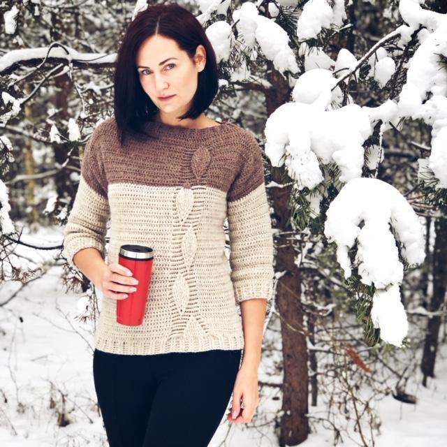 Patrón de Crochet – Leaf Sweater,,TheMailoDesign