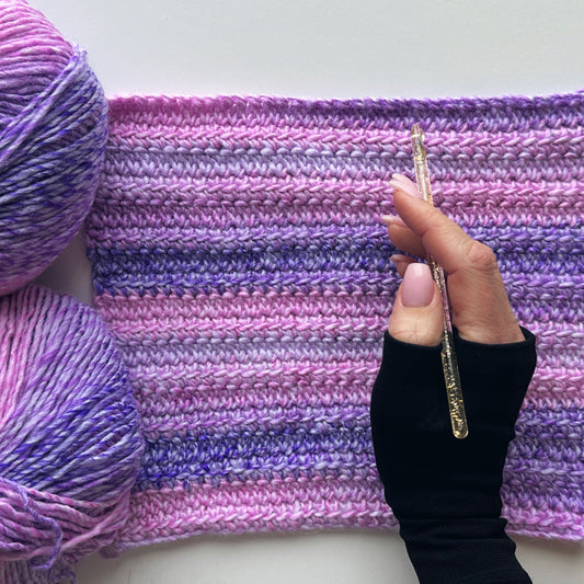 Linked Double Crochet Stitch + Always Straight Edges