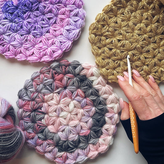 Jasmine Stitch Crochet Coaster