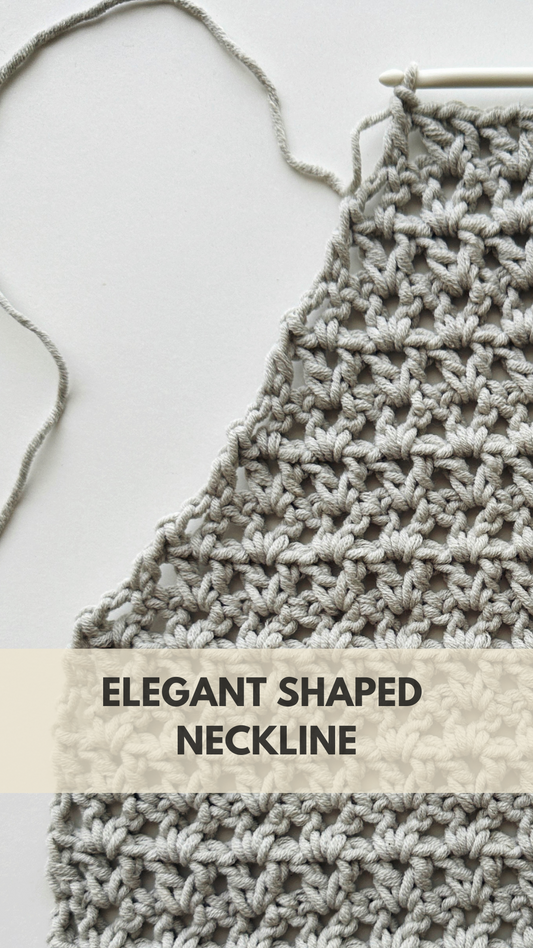 Decreasing for Elegant Shaped V-Stitch Neckline: A Simple Guide