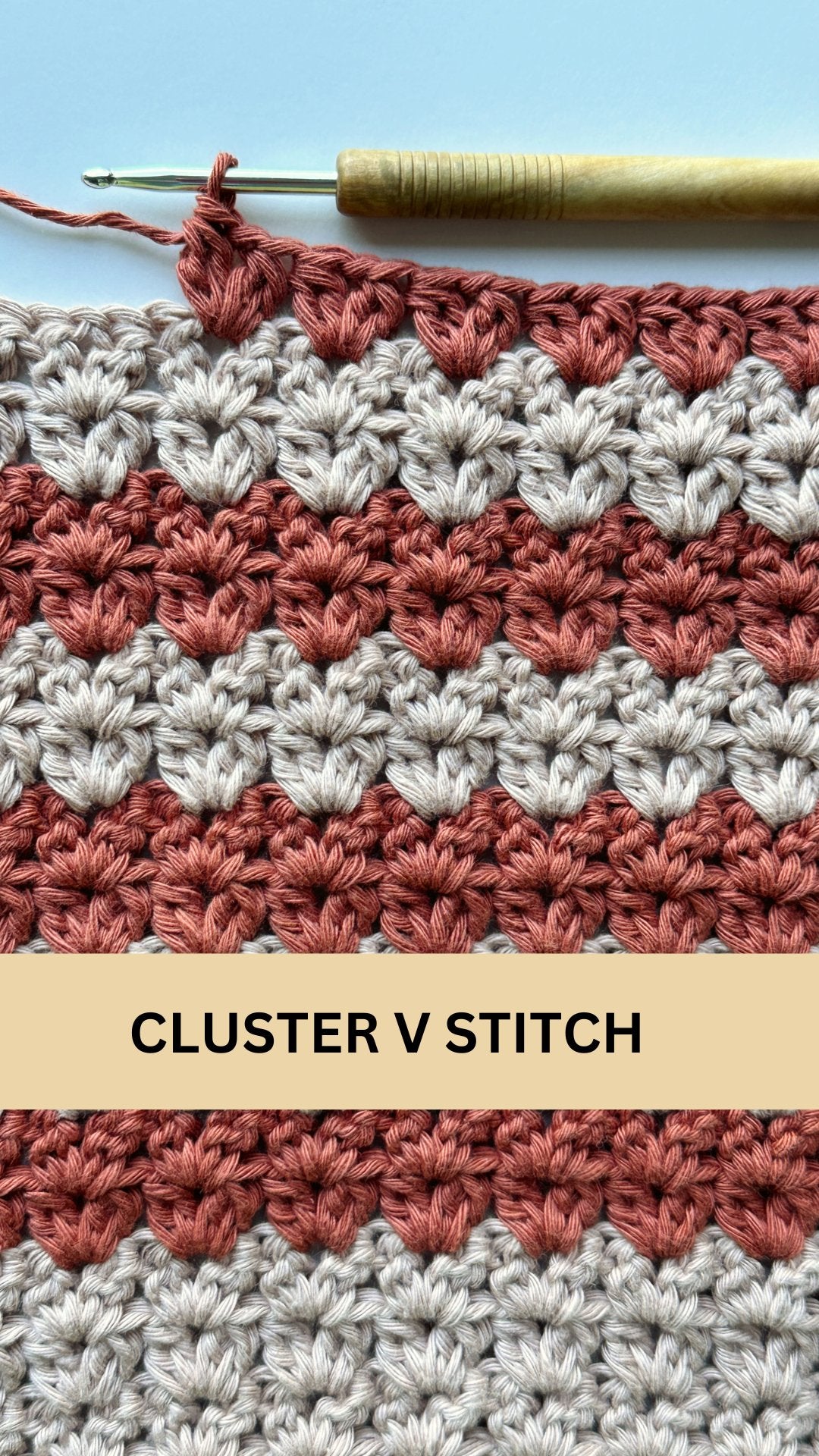 How To Crochet Cluster V-Stitch – TheMailoDesign