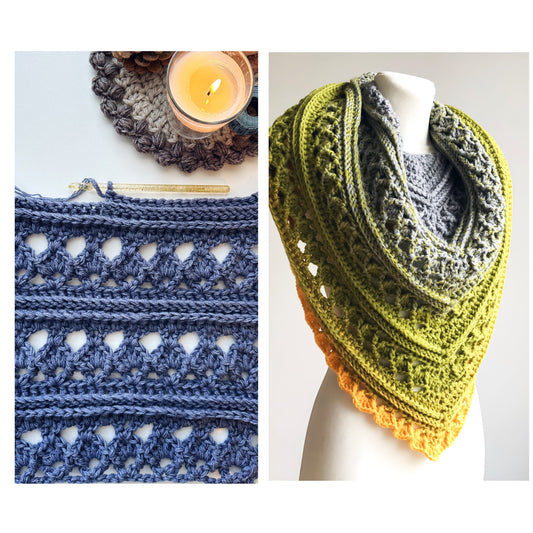 How To Crochet Into The Mystic Shawl Stitch - TheMailoDesign