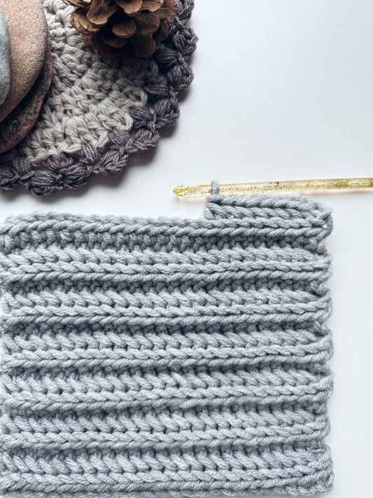 How To Crochet Knit Rib Stitch - TheMailoDesign
