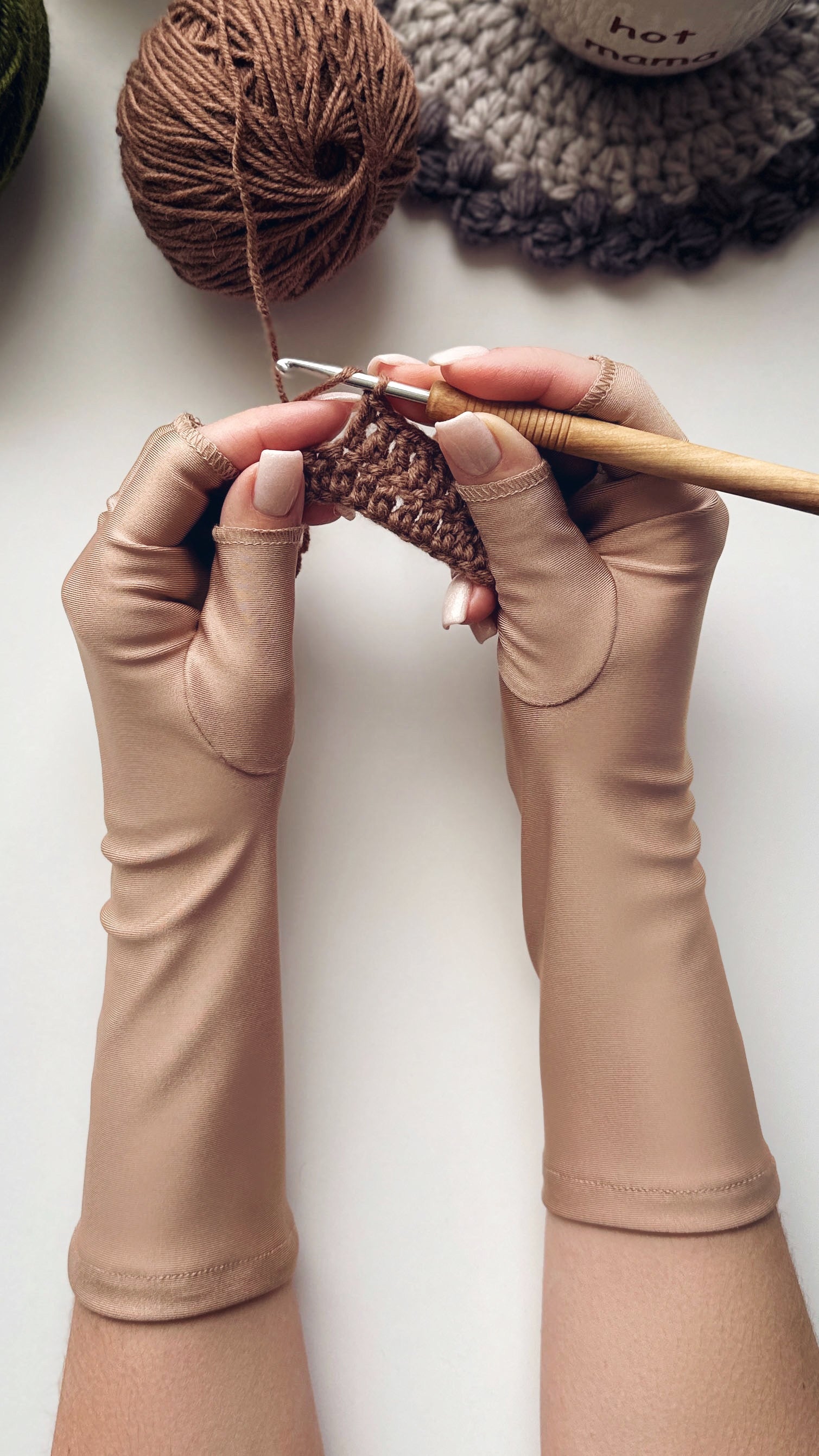 Personalized Gift Illustrator Custom Made-to-order Crochet Glove Digital Art  Glove Valentines Day Gift 