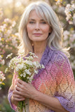 Crochet Pattern - Diamond Tears Shawl
