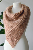 Crochet Pattern - Deep Lagoon Shawl (English + Spanish)