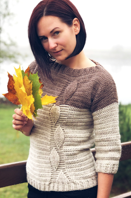 Patrón de Crochet  – Leaf Sweater