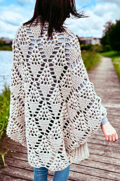 TOGA - sodukスドーク／stitch knit cardigan Easy Garter Stitch Woman's Chunky Edge to Edge Jacket