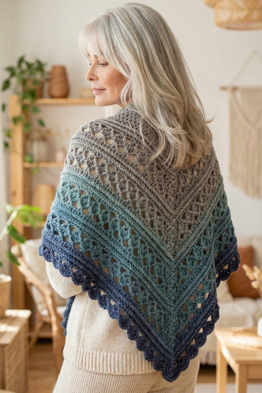 Crochet Pattern - Into The Mystic Shawl (English + Spanish)