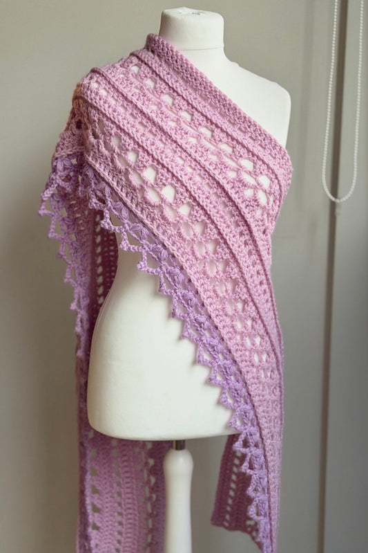 Crochet Pattern - Eloise Scarf (English + Spanish)