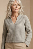 Crochet Pattern - Evelyn Rib Sweater (English+Spanish)