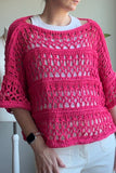 Crochet Pattern - Sunset Bloom Top (English+Spanish)