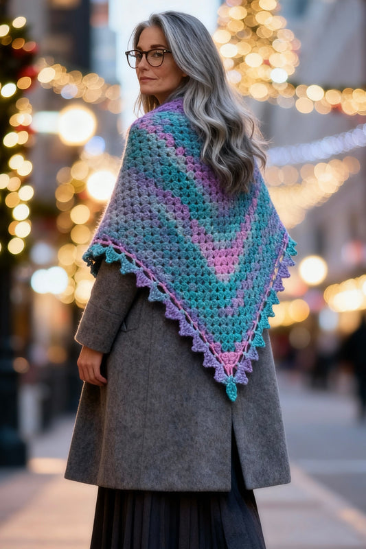 Crochet Pattern - Ocean Dreams Shawl