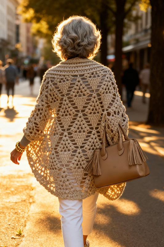Crochet Pattern - Diamond Tears Cardigan