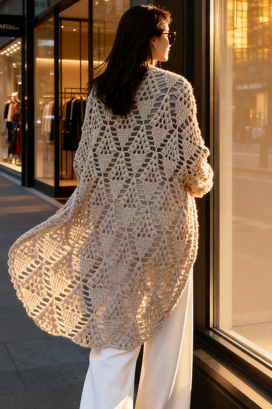 Crochet Pattern - Diamond Tears Cardigan