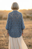 Crochet Pattern - Diamond Tears Cardigan (English + Spanish)