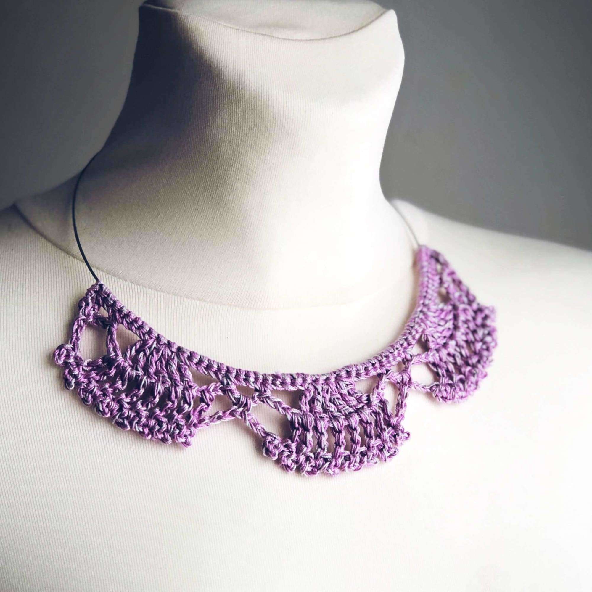 Beautiful Crochet Floral Necklace – A Free Pattern For You! – LoopKnitlounge