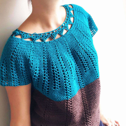 Crochet Pattern for Women - Horizon Top, sizes S (M,L) - TheMailoDesign - Dresses, Tops & Skirts - TheMailoDesign