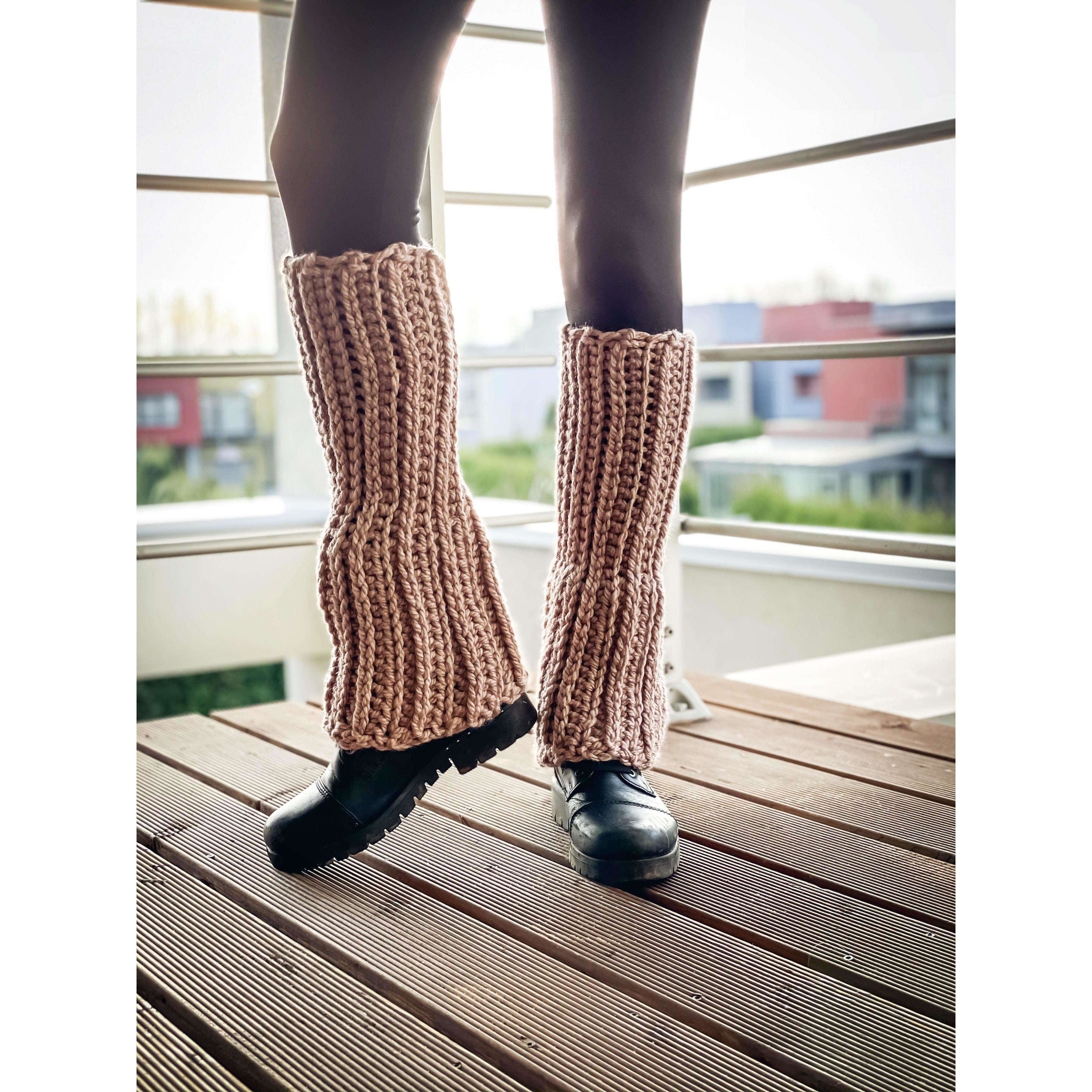 Crochet Pattern - Knit Look Boot Cuffs - TheMailoDesign - Lace Socks - TheMailoDesign