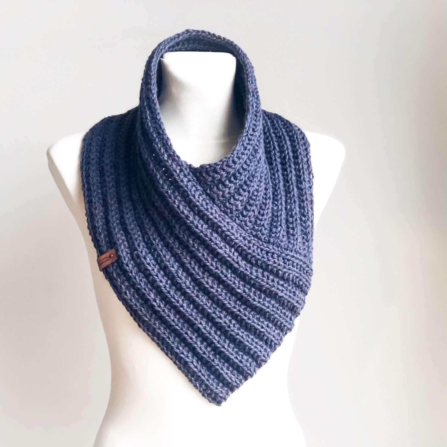 Crochet Pattern - Knit Look Marissa Cowl - TheMailoDesign - Scarves & Shawls - TheMailoDesign