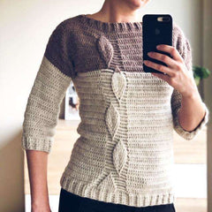 Crochet Pattern - Leaf Sweater - TheMailoDesign - Free crochet tutorial - TheMailoDesign