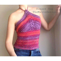 Crochet Pattern - Sunset Top - TheMailoDesign - Dresses, Tops & Skirts - TheMailoDesign